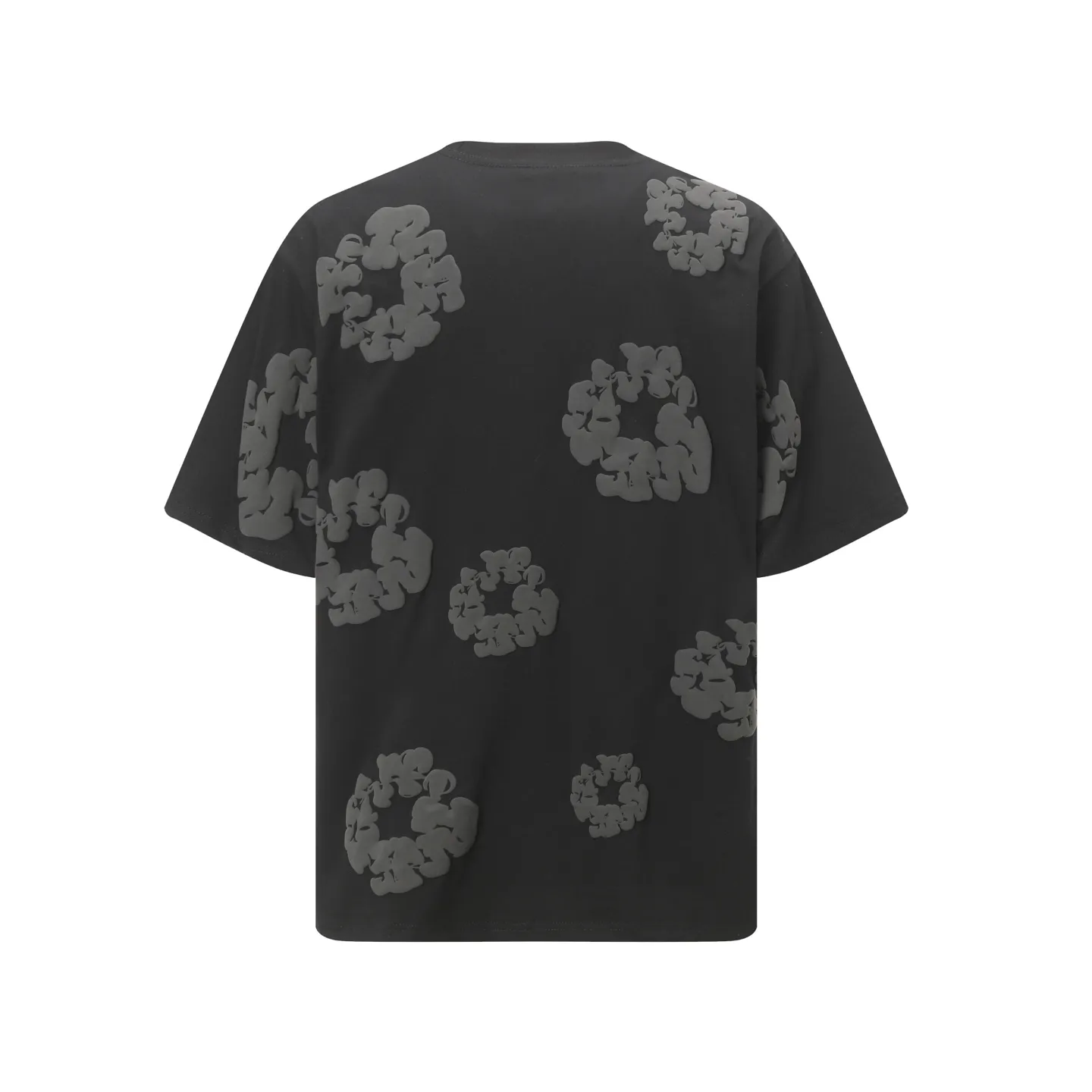 DENIM TEARS Kapok New Short Sleeve Model No.: 3165P106 Color: Black Gray Size: S M L XL